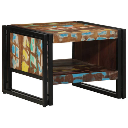 vidaXL Coffee Table Multicolour 50x50x38 cm Solid Wood Reclaimed