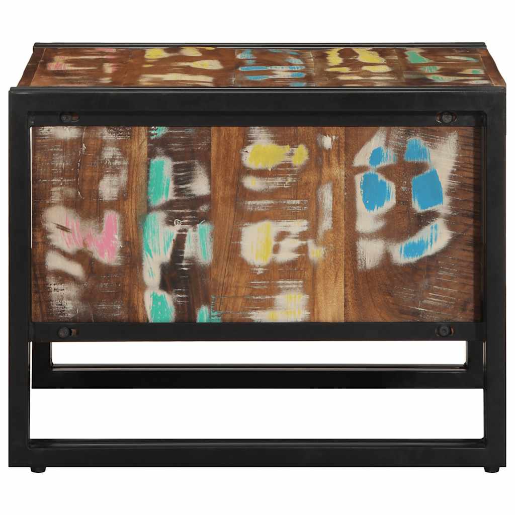 vidaXL Coffee Table Multicolour 50x50x38 cm Solid Wood Reclaimed