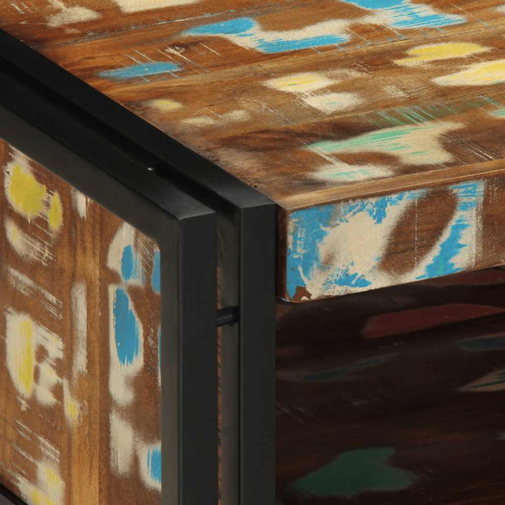 vidaXL Coffee Table Multicolour 50x50x38 cm Solid Wood Reclaimed