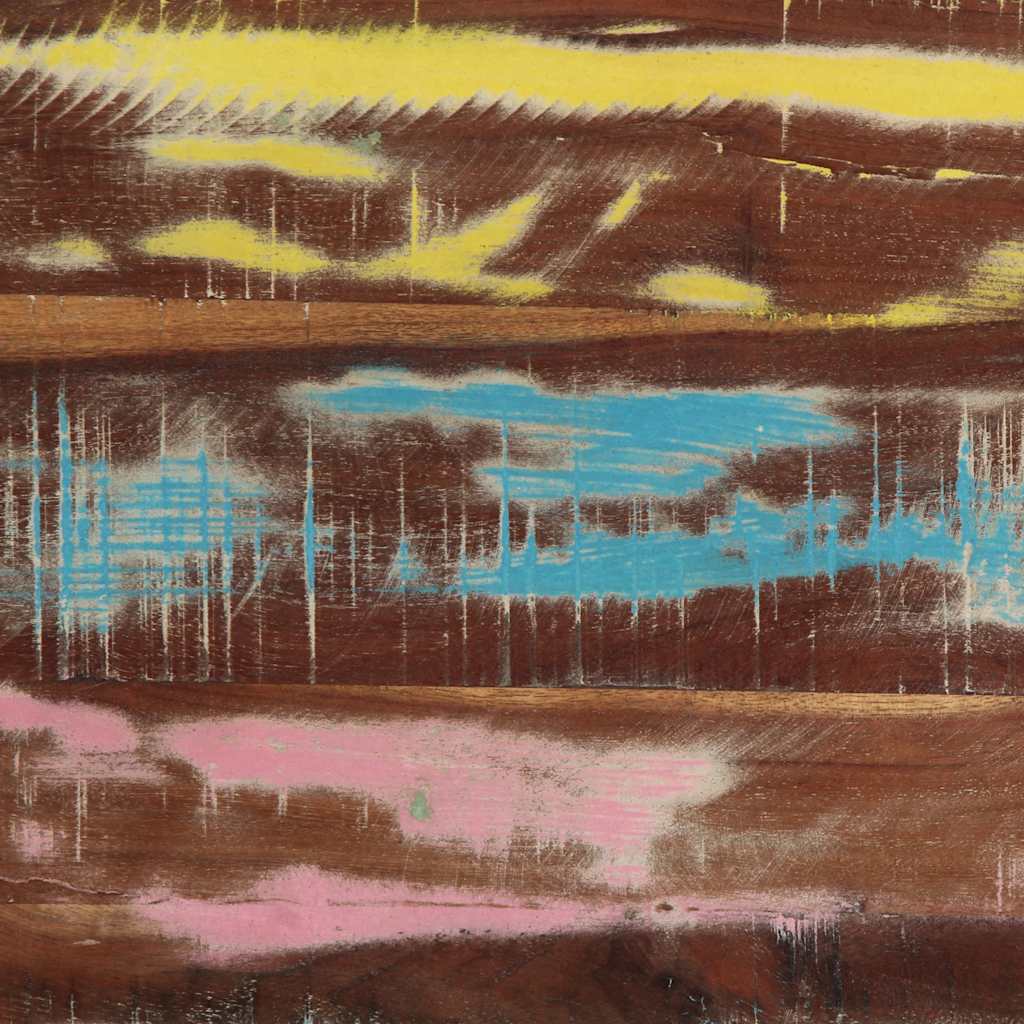 vidaXL Coffee Table Multicolour 50x50x38 cm Solid Wood Reclaimed