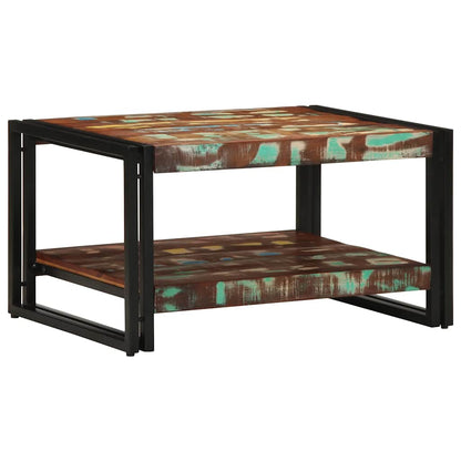vidaXL Coffee Table Multicolour 70x50x38 cm Solid Wood Reclaimed