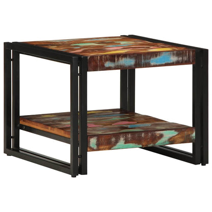 vidaXL Coffee Table Multicolour 50x50x38 cm Solid Wood Reclaimed