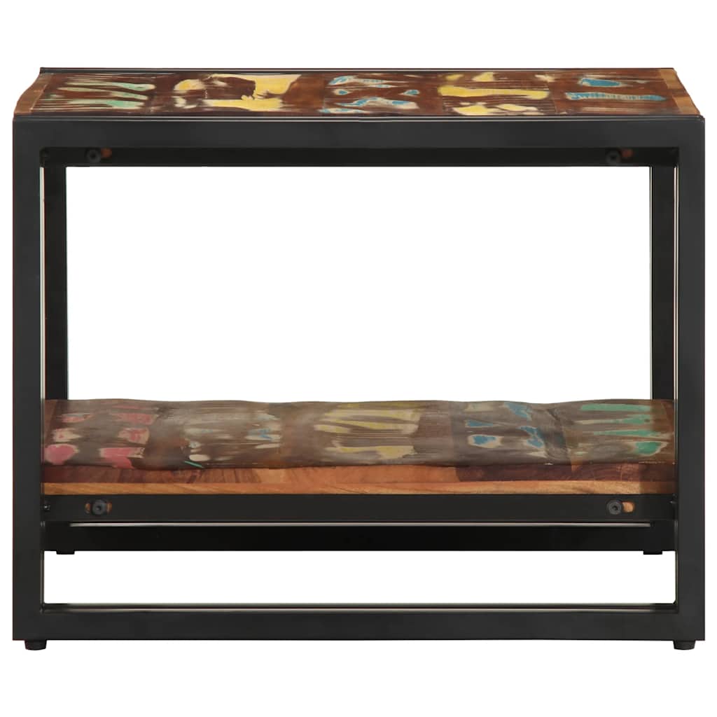 vidaXL Coffee Table Multicolour 50x50x38 cm Solid Wood Reclaimed