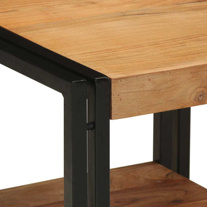 vidaXL Coffee Table Brown 40 x 40 x 38 cm Solid Acacia Wood