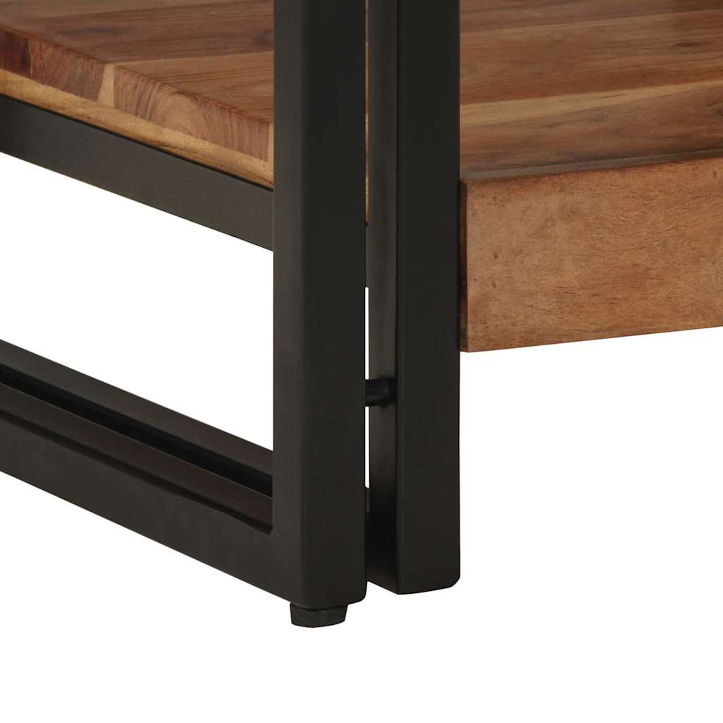 vidaXL Coffee Table Brown 40 x 40 x 38 cm Solid Acacia Wood