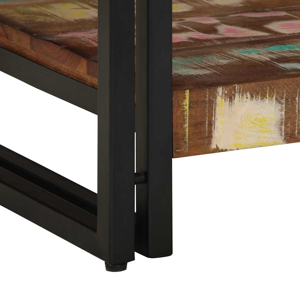 vidaXL Coffee Table Multicolour 40 x 40 x 38 cm Solid Reclaim Wood