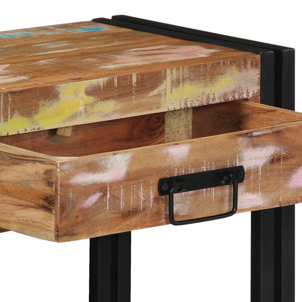 vidaXL Console Table Multicolour 90 x 33 x 75 cm Solid Reclaim Wood