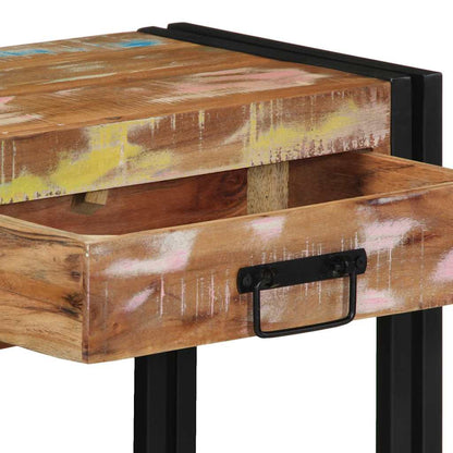 vidaXL Console Table Multicolour 90 x 33 x 75 cm Solid Reclaim Wood