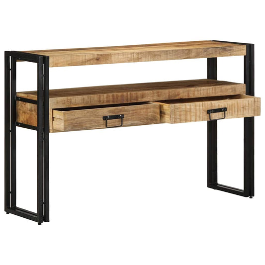 vidaXL Console Table Brown 120 x 33 x 75 cm Solid Mango Wood