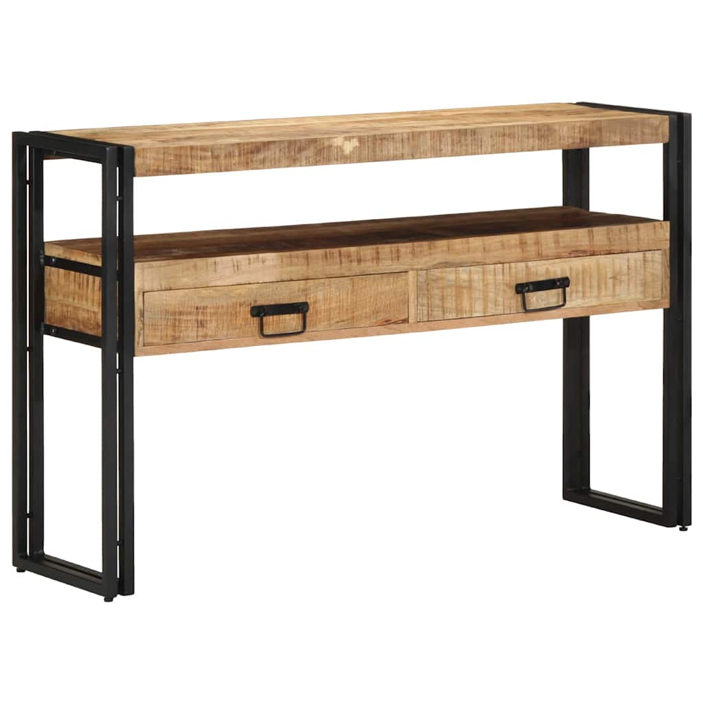 vidaXL Console Table Brown 120 x 33 x 75 cm Solid Mango Wood