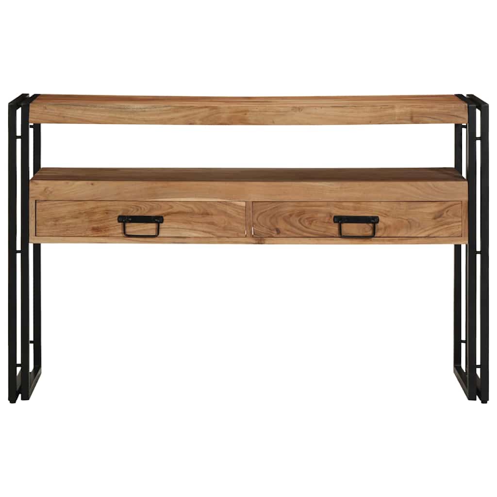 vidaXL Console Table Brown 120 x 33 x 75 cm Solid Acacia Wood