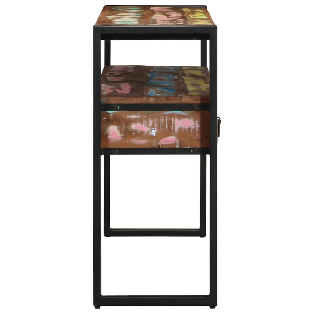 vidaXL Console Table Multicolour 120 x 33 x 75 cm Solid Reclaim Wood