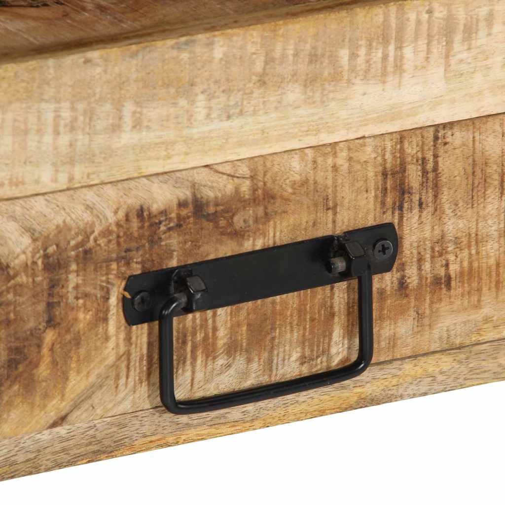vidaXL Console Table with Shelf Brown 90 x 33 x 75 cm Solid Mango Wood