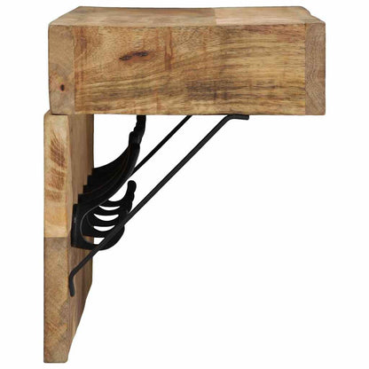 vidaXL Coat Rack Wall-mounted Brown 73 x 19 x 23 cm Solid Mango wood