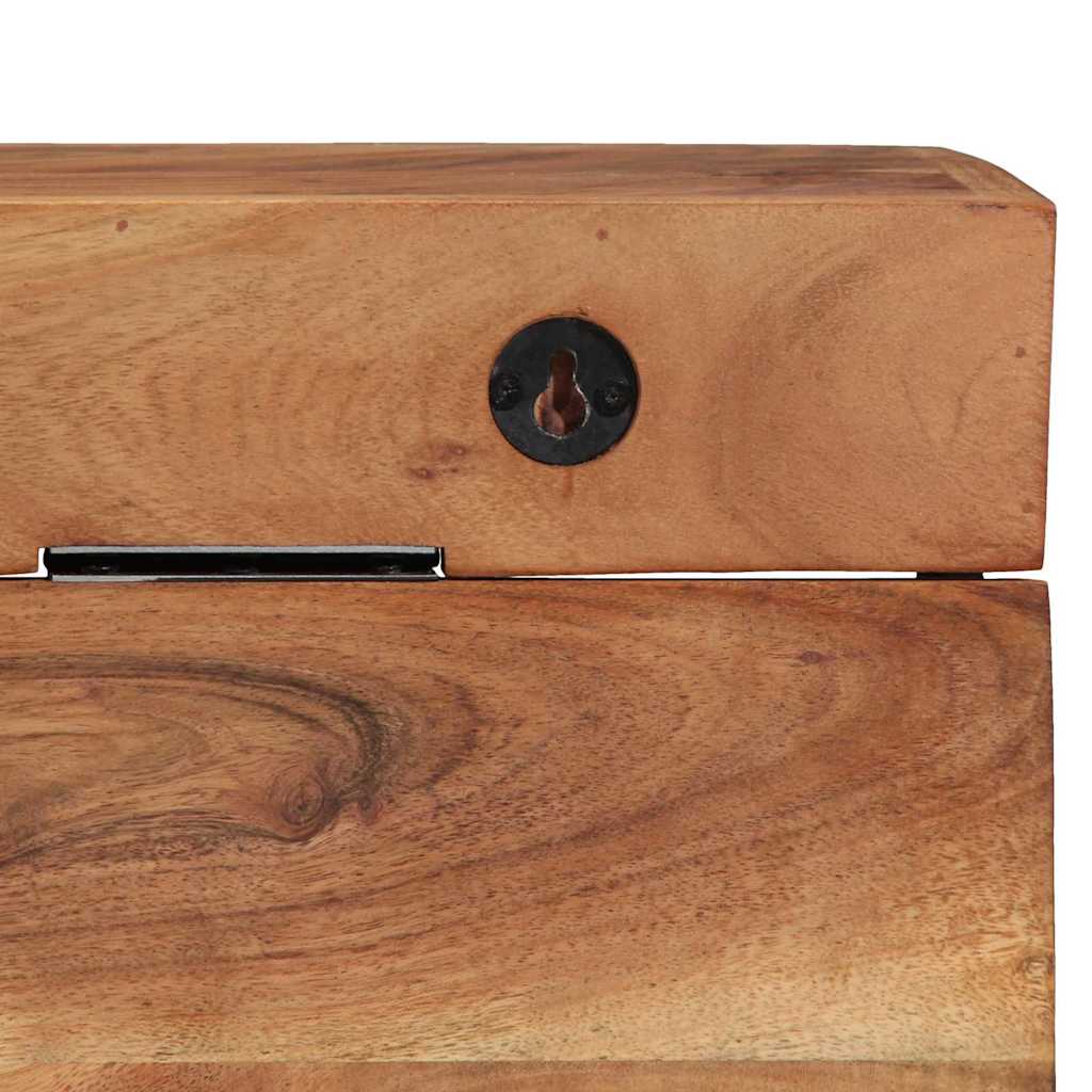 vidaXL Coat Rack Wall-mounted Brown 73 x 19 x 23 cm Solid Acacia wood