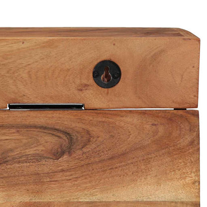 vidaXL Coat Rack Wall-mounted Brown 73 x 19 x 23 cm Solid Acacia wood