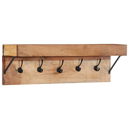 vidaXL Coat Rack Wall-mounted Brown 73 x 19 x 23 cm Solid Acacia wood