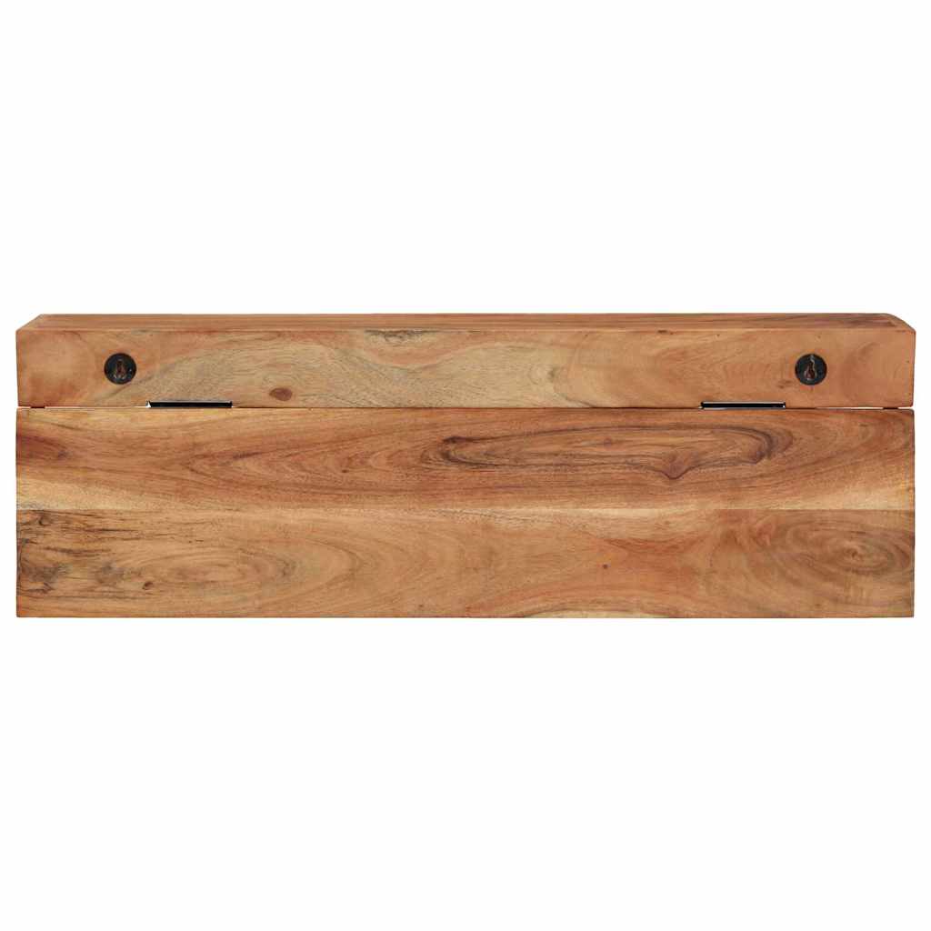 vidaXL Coat Rack Wall-mounted Brown 73 x 19 x 23 cm Solid Acacia wood