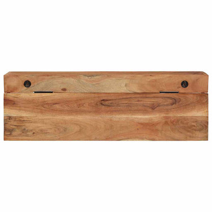 vidaXL Coat Rack Wall-mounted Brown 73 x 19 x 23 cm Solid Acacia wood