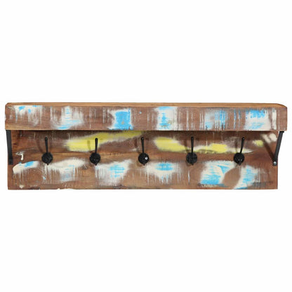 vidaXL Coat Rack Multicolour 73 x 19 x 23 cm Solid Reclaim wood