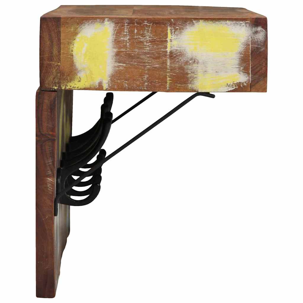 vidaXL Coat Rack Multicolour 73 x 19 x 23 cm Solid Reclaim wood
