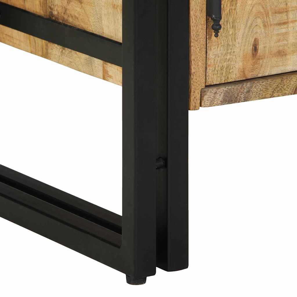 vidaXL Shoe Cabinet with Shelf Brown 56 x 35 x 70 cm Solid Mango wood