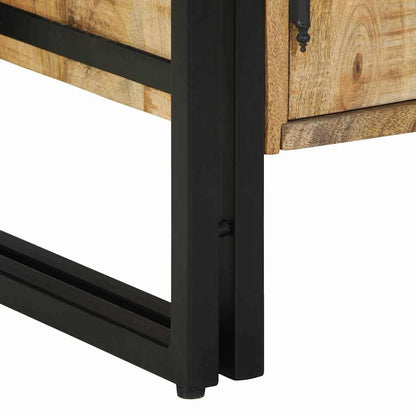 vidaXL Shoe Cabinet with Shelf Brown 56 x 35 x 70 cm Solid Mango wood