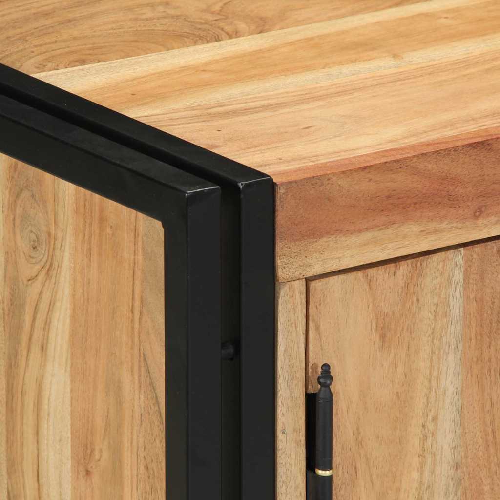 vidaXL Shoe Cabinet with Shelf Brown 56 x 35 x 70 cm Solid Acacia wood