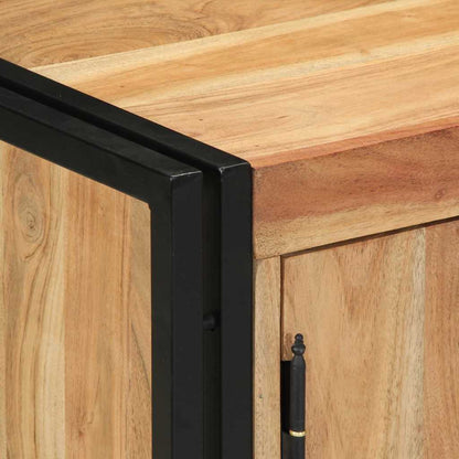 vidaXL Shoe Cabinet with Shelf Brown 56 x 35 x 70 cm Solid Acacia wood