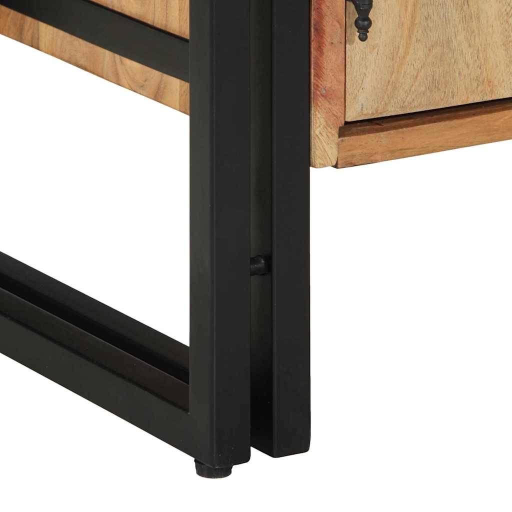 vidaXL Shoe Cabinet with Shelf Brown 56 x 35 x 70 cm Solid Acacia wood