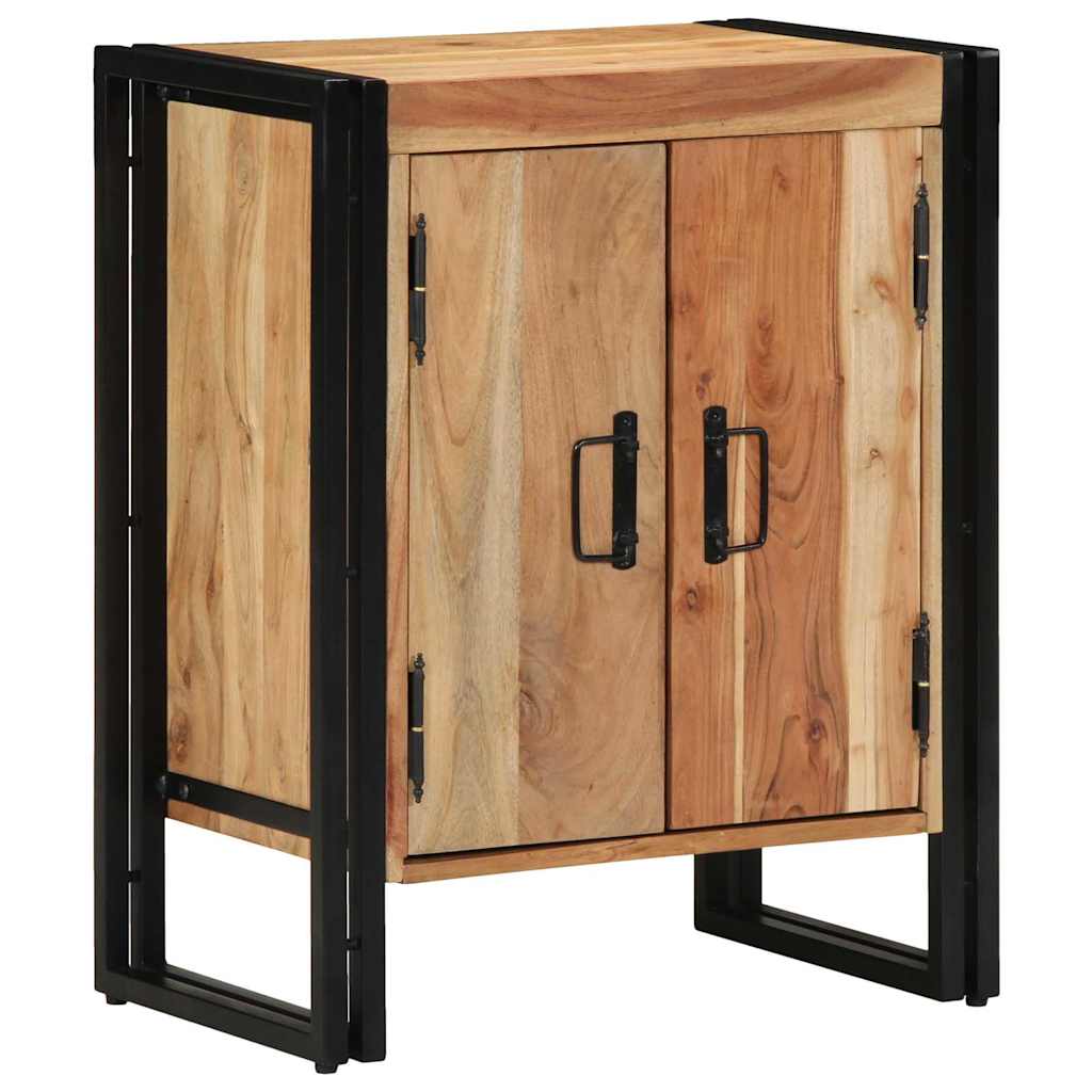 vidaXL Shoe Cabinet with Shelf Brown 56 x 35 x 70 cm Solid Acacia wood