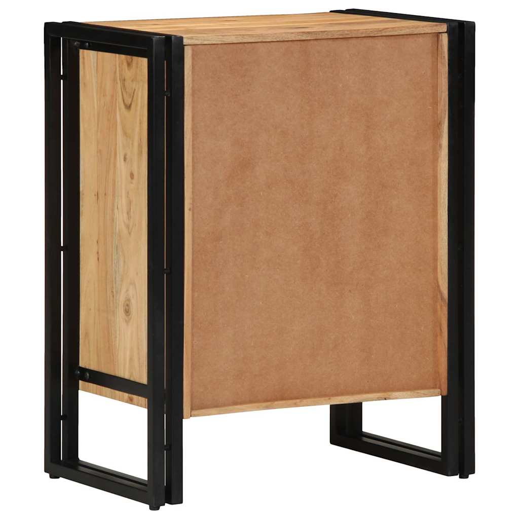 vidaXL Shoe Cabinet with Shelf Brown 56 x 35 x 70 cm Solid Acacia wood