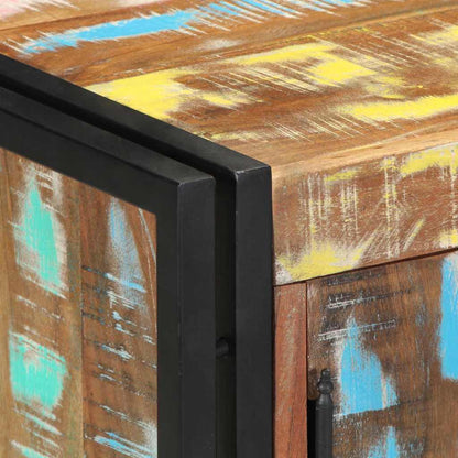 vidaXL Shoe Cabinet Multicolour 56 x 35 x 70 cm Solid Reclaim wood
