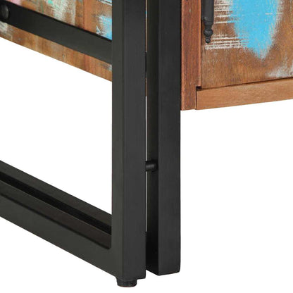 vidaXL Shoe Cabinet Multicolour 56 x 35 x 70 cm Solid Reclaim wood