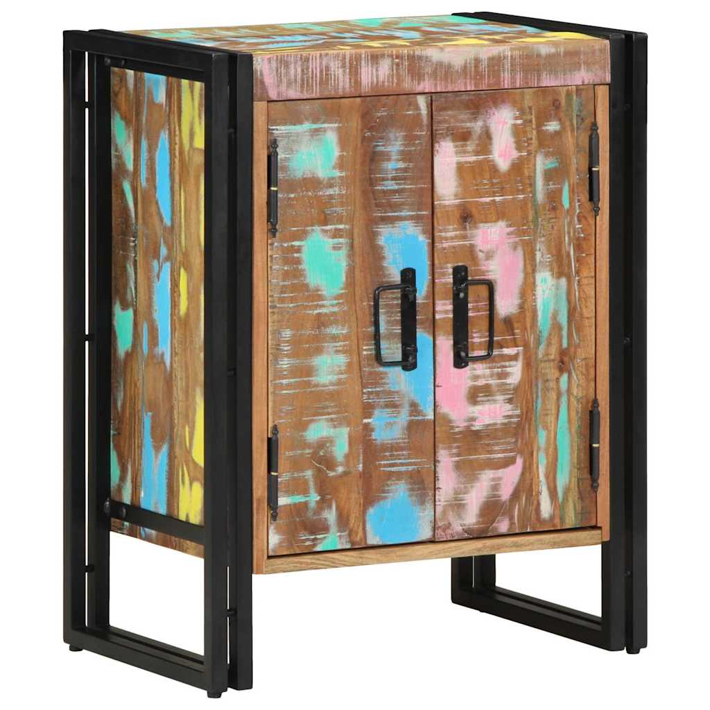 vidaXL Shoe Cabinet Multicolour 56 x 35 x 70 cm Solid Reclaim wood