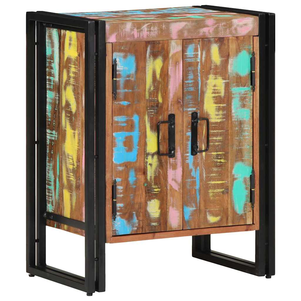 vidaXL Shoe Cabinet Multicolour 56 x 35 x 70 cm Solid Reclaim wood