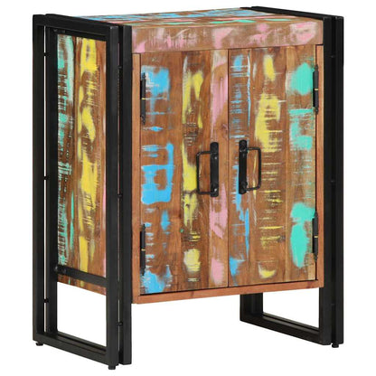 vidaXL Shoe Cabinet Multicolour 56 x 35 x 70 cm Solid Reclaim wood