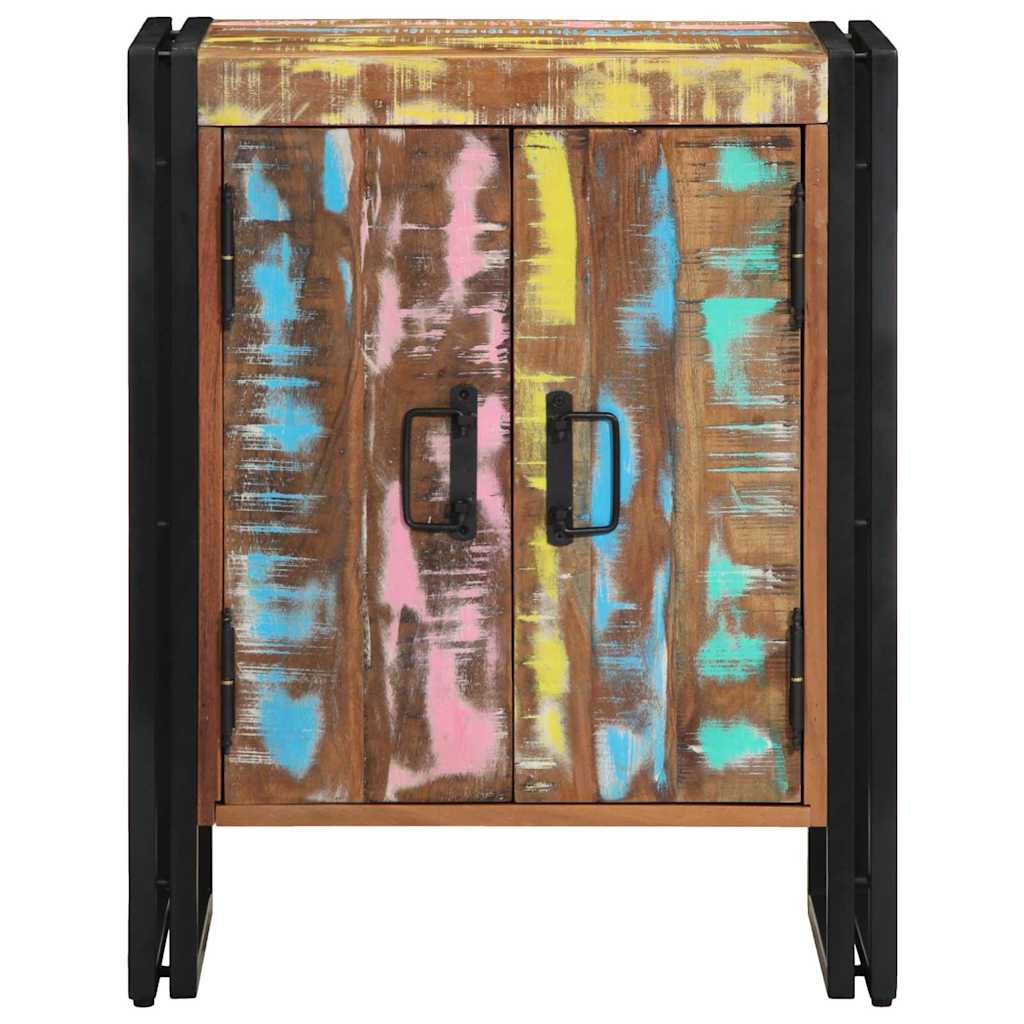 vidaXL Shoe Cabinet Multicolour 56 x 35 x 70 cm Solid Reclaim wood