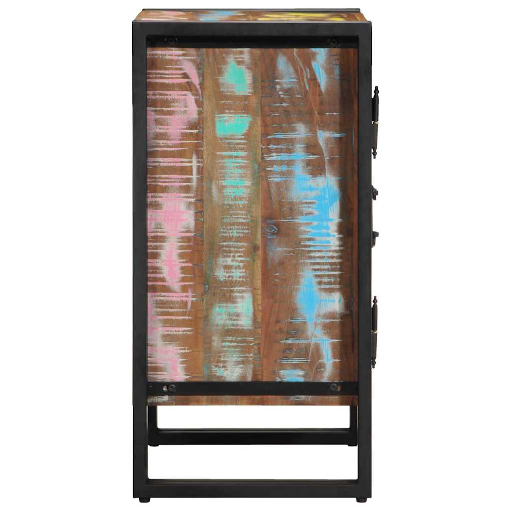 vidaXL Shoe Cabinet Multicolour 56 x 35 x 70 cm Solid Reclaim wood