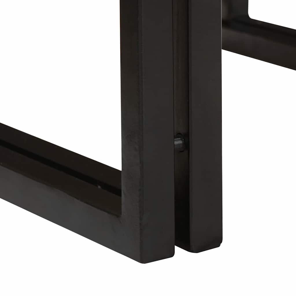 vidaXL Bathroom Shelf Brown 65 x 50 x 23 cm Soild Rough Mango Wood