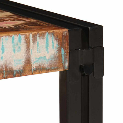 vidaXL Bathroom Shelf Multicolour 80 x 50 x 23 cm Solid Reclaimed Wood