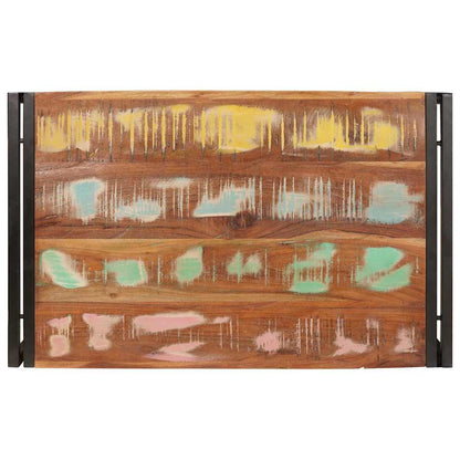 vidaXL Bathroom Shelf Multicolour 80 x 50 x 23 cm Solid Reclaimed Wood