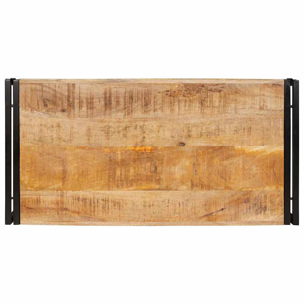 vidaXL Bathroom Shelf Brown 100 x 50 x 23 cm Soild Rough Mango Wood