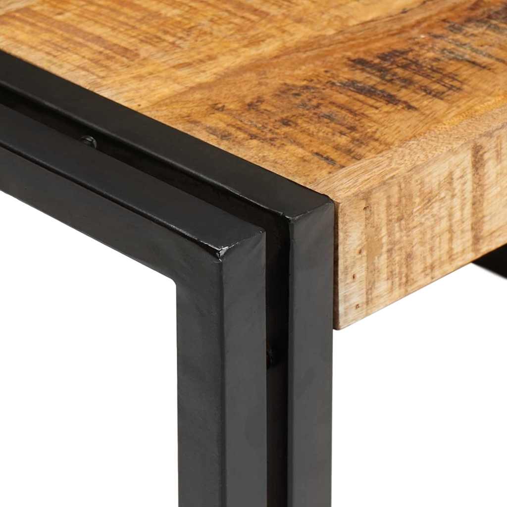 vidaXL Bathroom Shelf Brown 120 x 50 x 23 cm Soild Rough Mango Wood