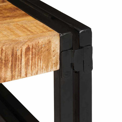 vidaXL Bathroom Shelf Brown 120 x 50 x 23 cm Soild Rough Mango Wood