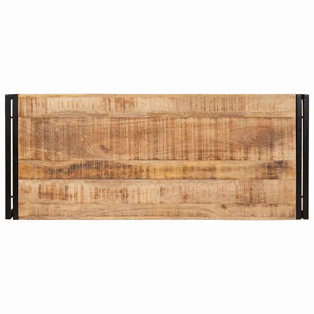 vidaXL Bathroom Shelf Brown 120 x 50 x 23 cm Soild Rough Mango Wood