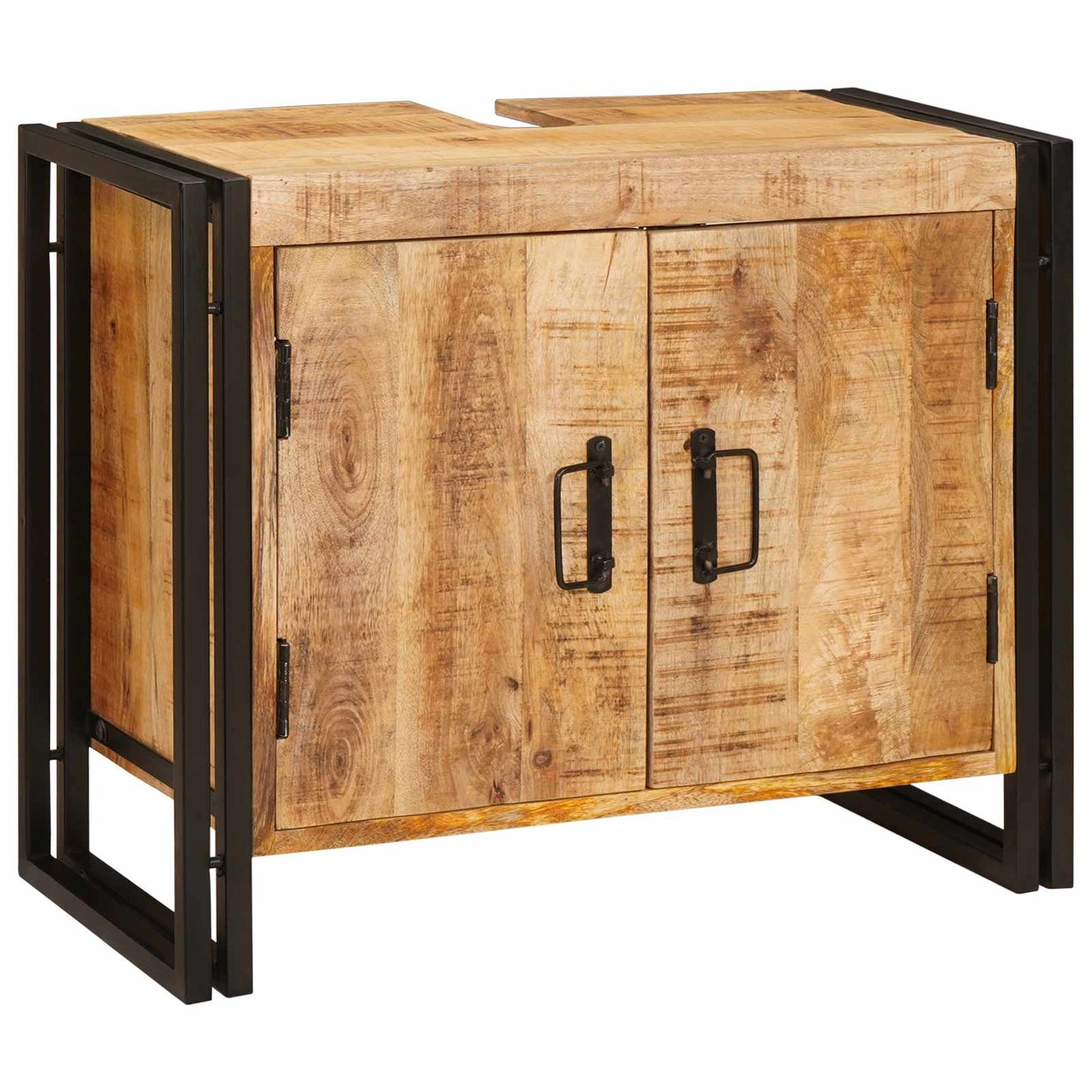 vidaXL Sink cabinet with Shelf Brown 71 x 33 x 58 cm Solid Mango Wood