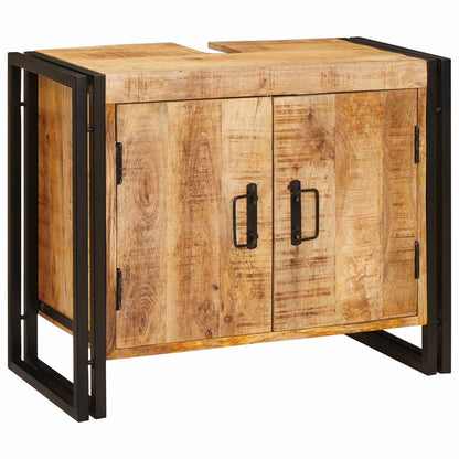 vidaXL Sink cabinet with Shelf Brown 71 x 33 x 58 cm Solid Mango Wood
