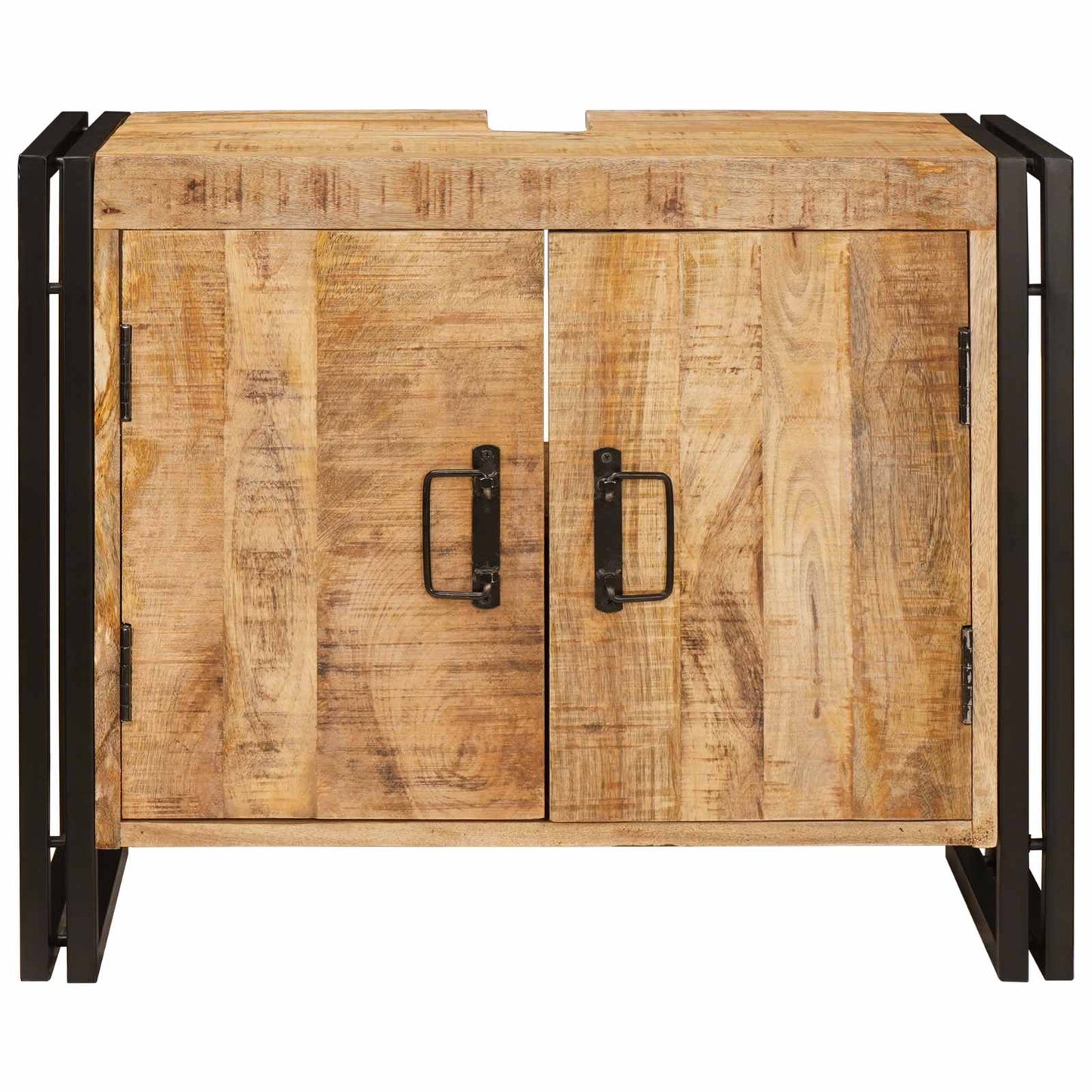 vidaXL Sink cabinet with Shelf Brown 71 x 33 x 58 cm Solid Mango Wood