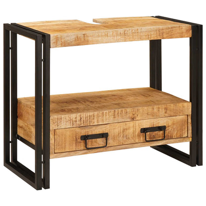 vidaXL Vanity Cabinet Brown 71 x 33 x 58 cm Solid Mango Wood